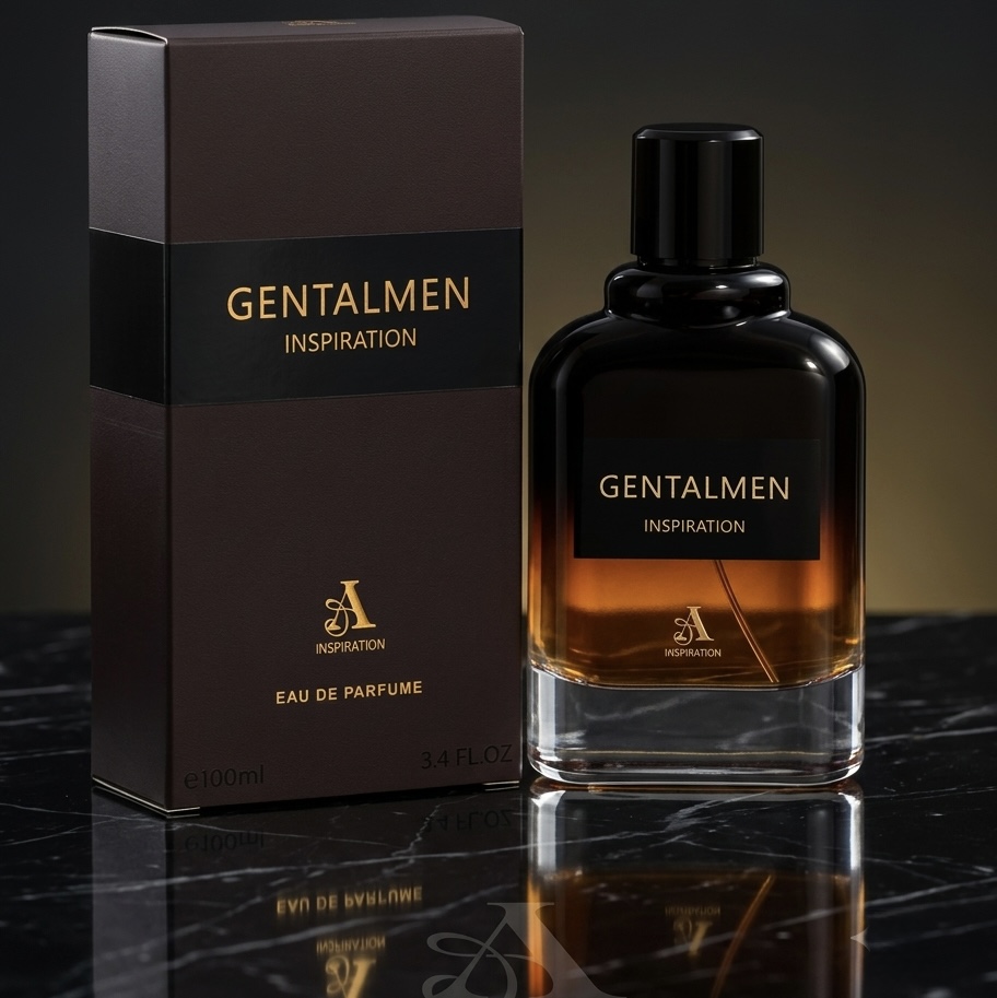 Gentalman brown 100ml male perfume bottle by Watan Inspire.