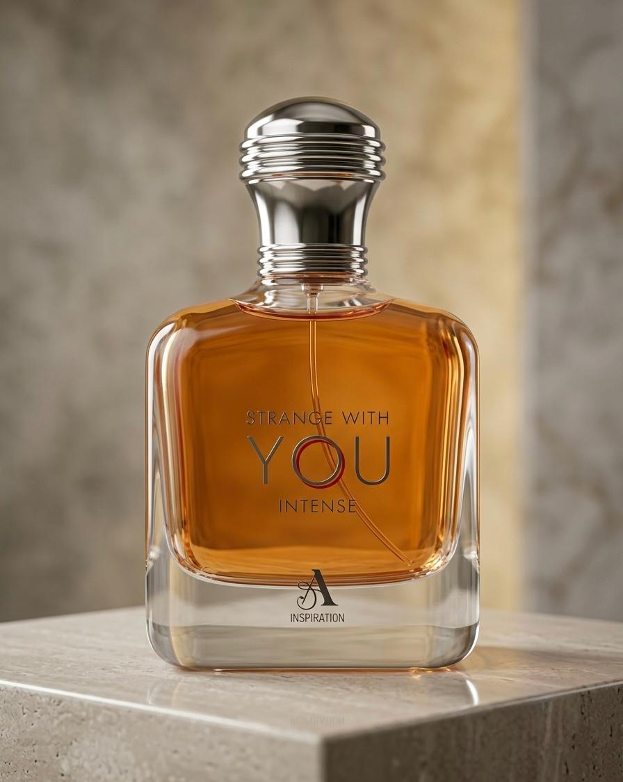 Strange With You Intense 100ml male perfume bottle by Watan Inspire.