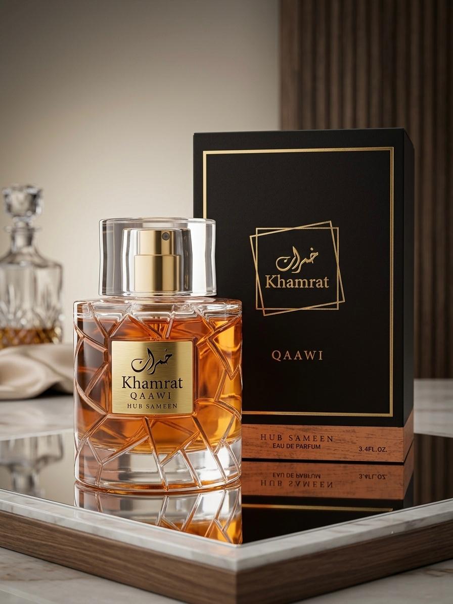 KHAMRAT Qaawi 100ml unisex perfume bottle by Watan Inspire.