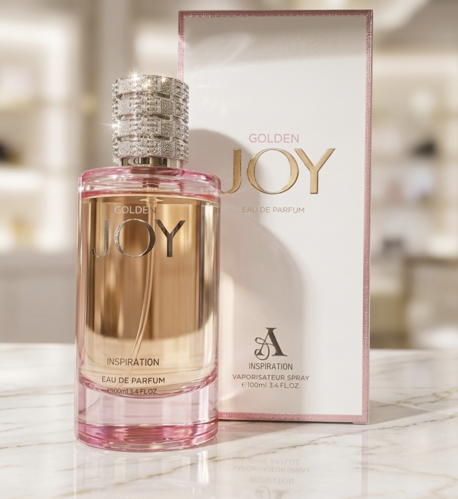 Golden joy 100ml female perfume bottle by Watan Inspire.