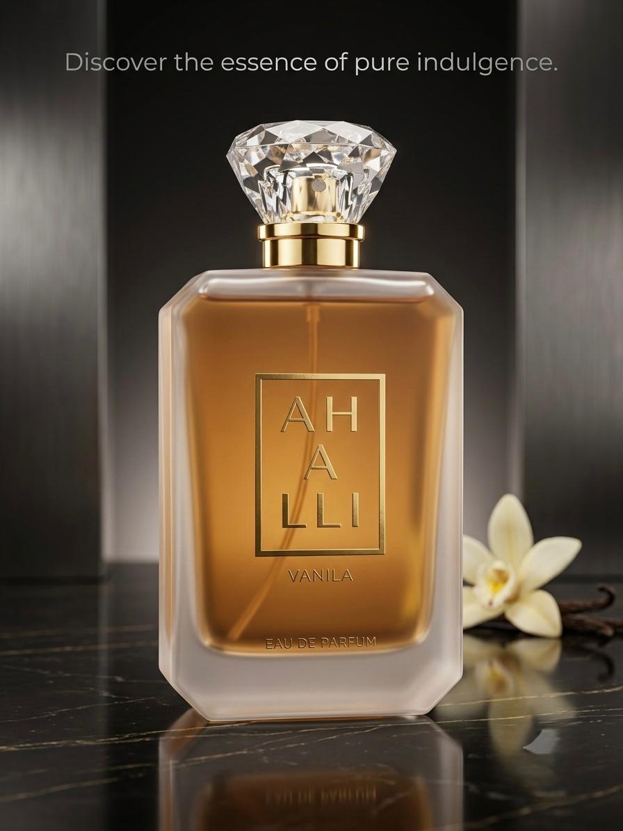 Ahalli Vanilla 100ml unisex perfume bottle by Watan Inspire.
