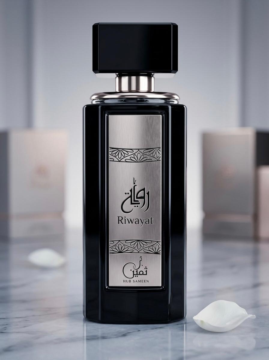Riwayat 100ml male perfume bottle by Watan Inspire.